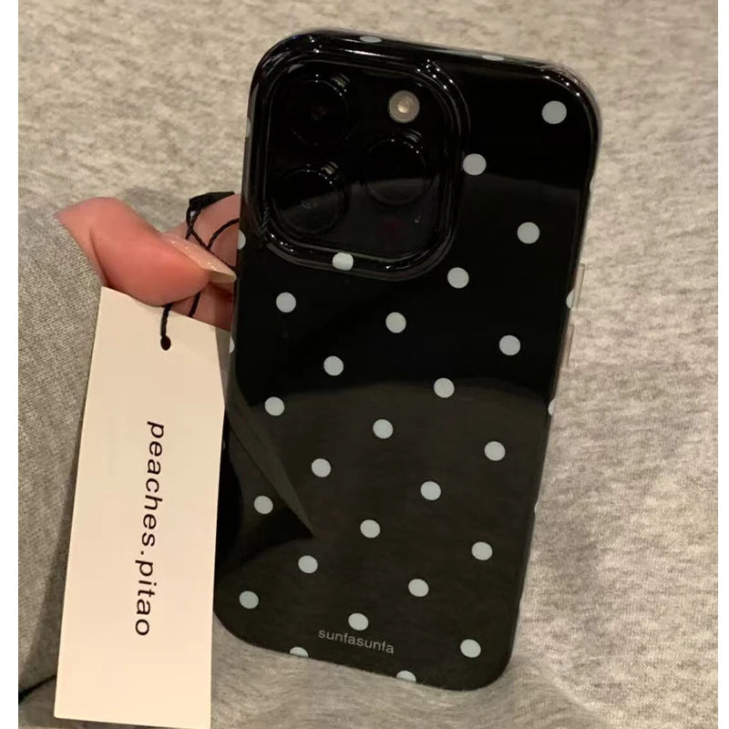 Midnight Polka Phone Case